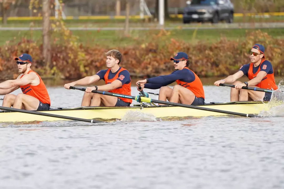 Syracuse Oarsmen racing at Cornell