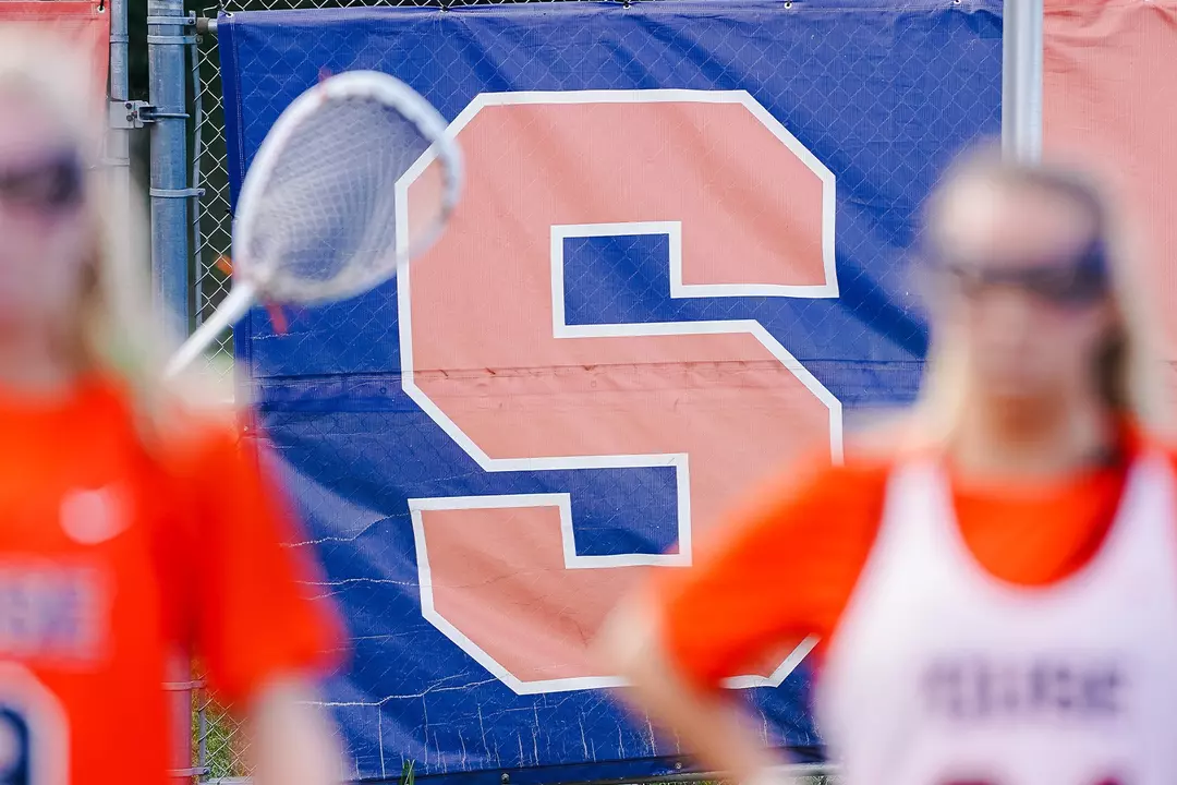 Block S at Women's Lacrosse Practice