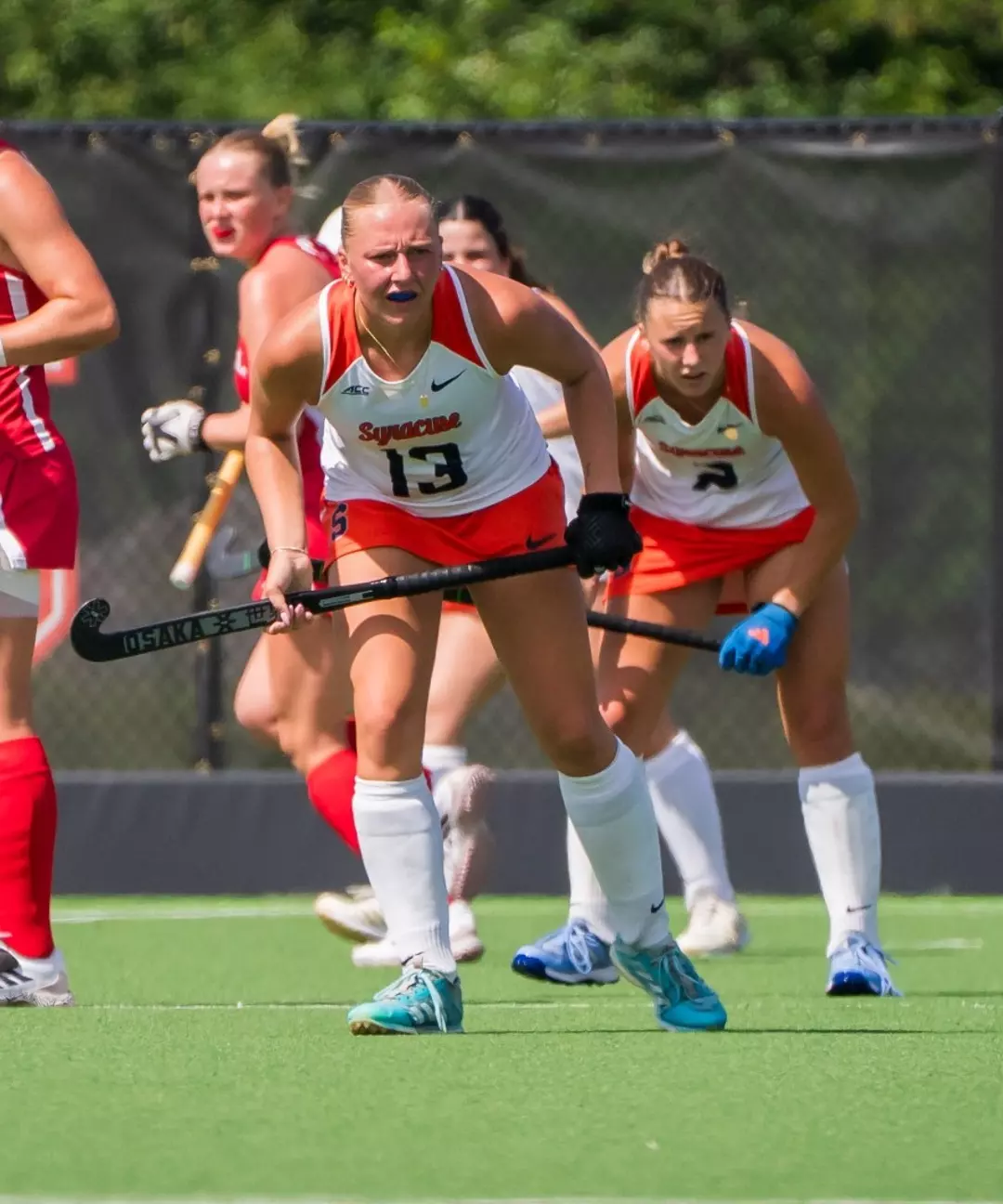 Jovie Weaver on Defense at Cornell Scrimmage