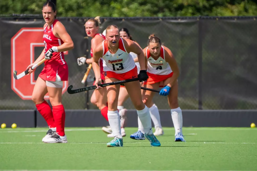 Jovie Weaver on Defense at Cornell Scrimmage