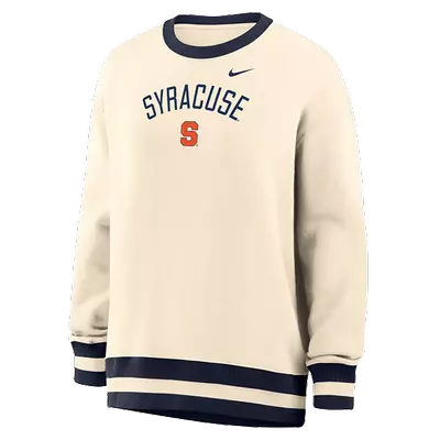Women's Nike Natural Syracuse Orange Oversized Phoenix Fleece Sweatshirt promo image