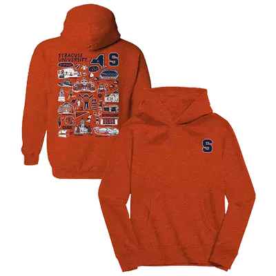 Youth Vive La Fete Orange Syracuse Orange Impressions Artwork Hoodie promo image