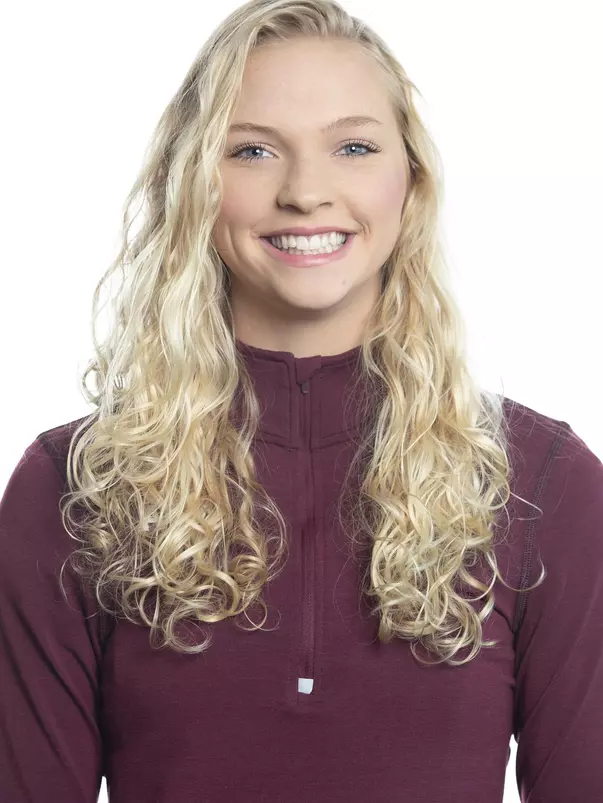 COLLEGE STATION, TX - JANUARY 20, 2020 - Allyson Andress during track and field headshot day in College Station, TX. Photo By Craig Bisacre/Texas A&M Athletics