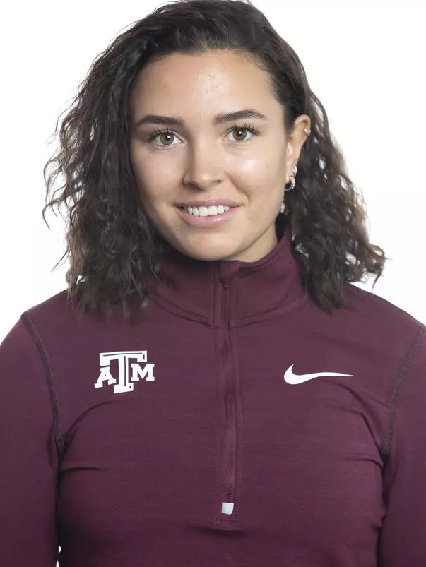 COLLEGE STATION, TX - JANUARY 20, 2020 - Amanda Hansson during track and field headshot day in College Station, TX. Photo By Craig Bisacre/Texas A&M Athletics