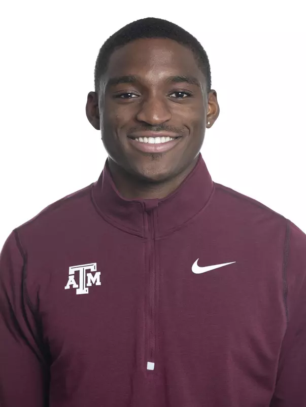 COLLEGE STATION, TX - JANUARY 20, 2020 - Andre Turay during track and field headshot day in College Station, TX. Photo By Craig Bisacre/Texas A&M Athletics