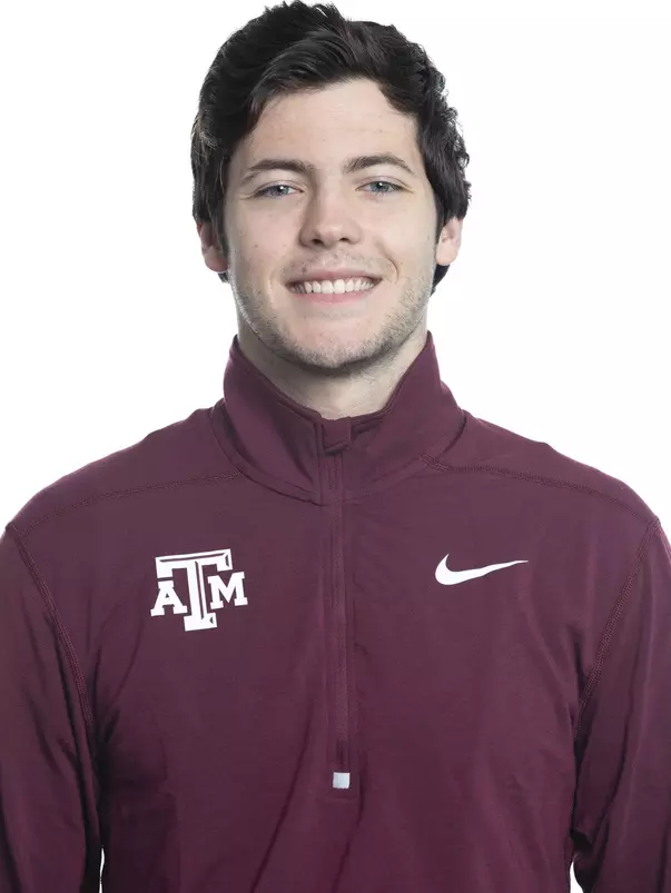 COLLEGE STATION, TX - JANUARY 20, 2020 - Connor Gregston during track and field headshot day in College Station, TX. Photo By Craig Bisacre/Texas A&M Athletics