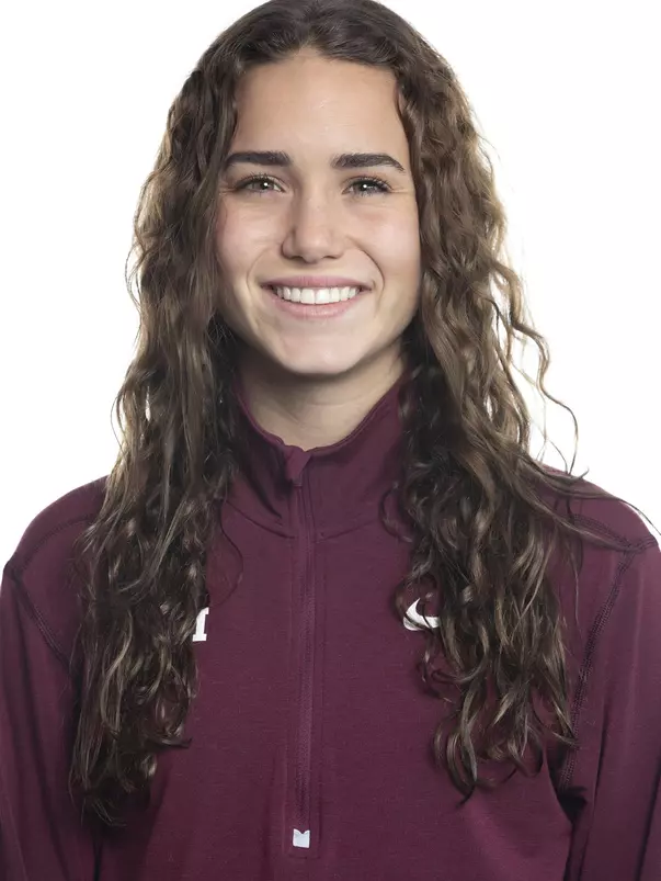 COLLEGE STATION, TX - JANUARY 20, 2020 - Deirdre Nelsen during track and field headshot day in College Station, TX. Photo By Craig Bisacre/Texas A&M Athletics