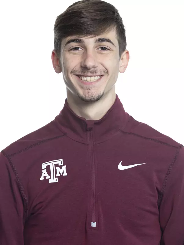 COLLEGE STATION, TX - JANUARY 20, 2020 - Gavin Hoffpauir during track and field headshot day in College Station, TX. Photo By Craig Bisacre/Texas A&M Athletics