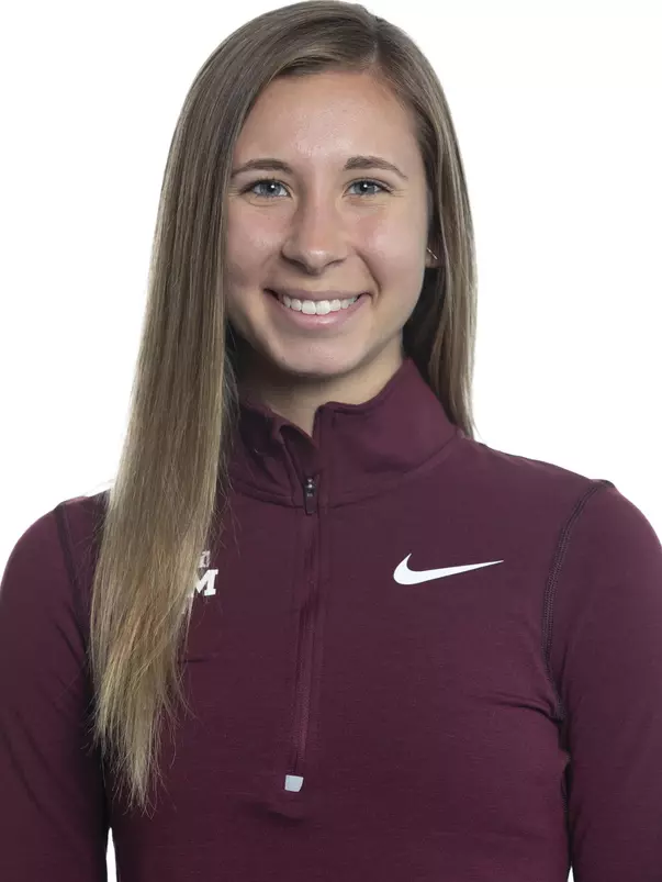 COLLEGE STATION, TX - JANUARY 20, 2020 - Grace Plain during track and field headshot day in College Station, TX. Photo By Craig Bisacre/Texas A&M Athletics