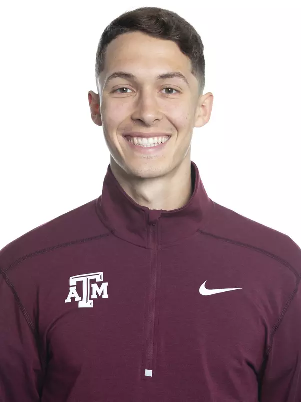 COLLEGE STATION, TX - JANUARY 20, 2020 - Harrison Tillman during track and field headshot day in College Station, TX. Photo By Craig Bisacre/Texas A&M Athletics