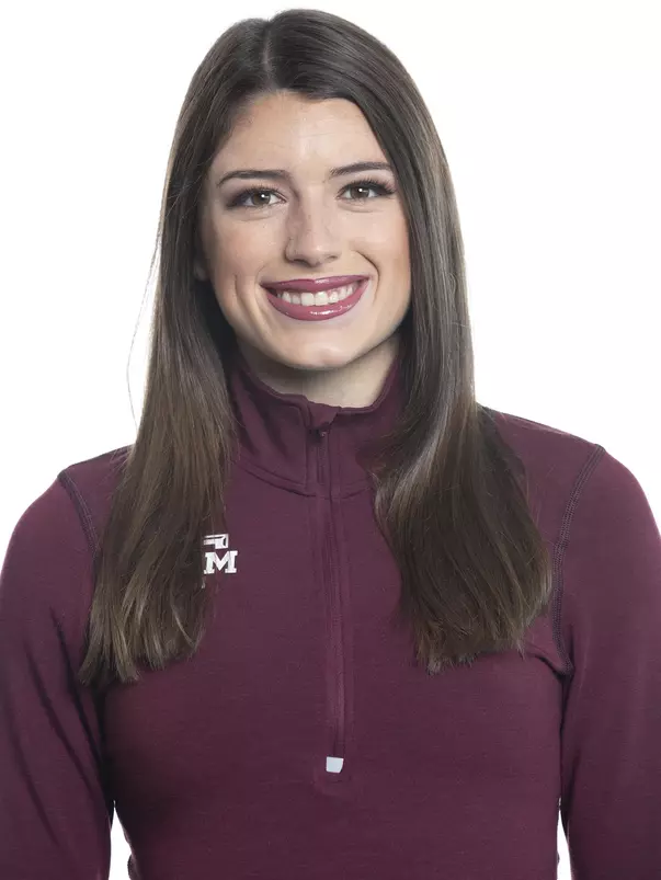 COLLEGE STATION, TX - JANUARY 20, 2020 - Jacie Droddy during track and field headshot day in College Station, TX. Photo By Craig Bisacre/Texas A&M Athletics