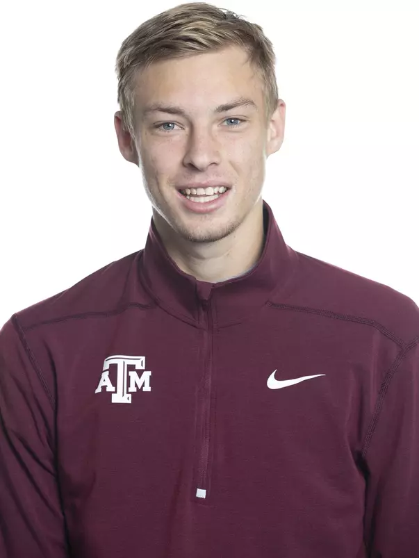 COLLEGE STATION, TX - JANUARY 20, 2020 - Jake Lamberth during track and field headshot day in College Station, TX. Photo By Craig Bisacre/Texas A&M Athletics