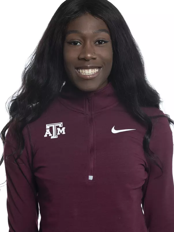 COLLEGE STATION, TX - JANUARY 20, 2020 - Jania Martin during track and field headshot day in College Station, TX. Photo By Craig Bisacre/Texas A&M Athletics