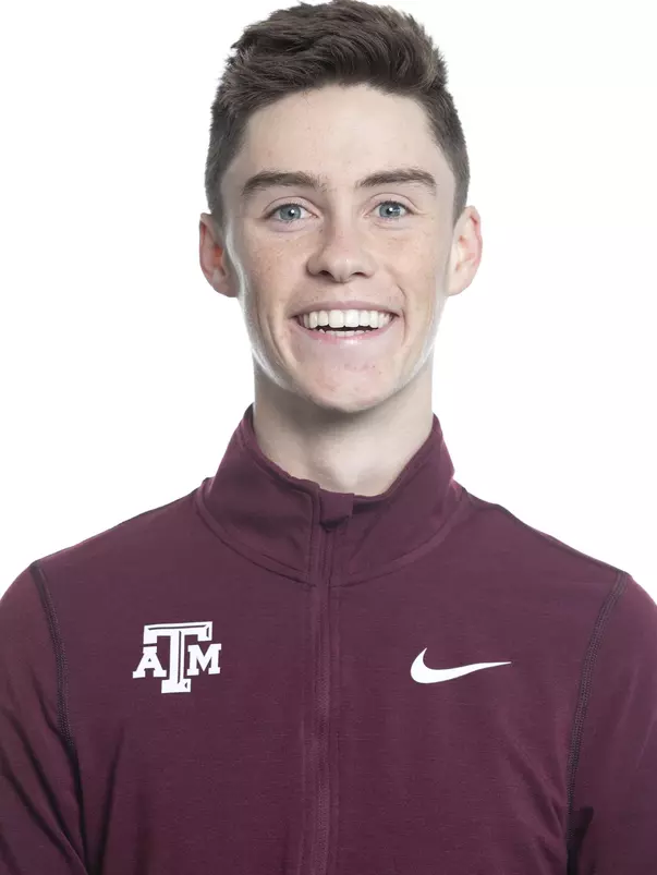 COLLEGE STATION, TX - JANUARY 20, 2020 - Joel Potter during track and field headshot day in College Station, TX. Photo By Craig Bisacre/Texas A&M Athletics