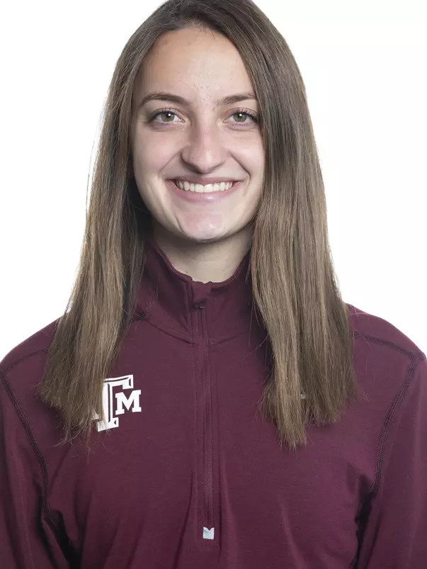 COLLEGE STATION, TX - JANUARY 20, 2020 - Kristen Masucci during track and field headshot day in College Station, TX. Photo By Craig Bisacre/Texas A&M Athletics