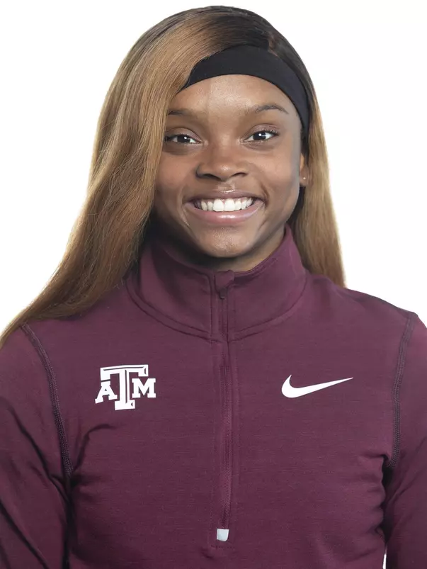 COLLEGE STATION, TX - JANUARY 20, 2020 - LaJarvia Brown during track and field headshot day in College Station, TX. Photo By Craig Bisacre/Texas A&M Athletics