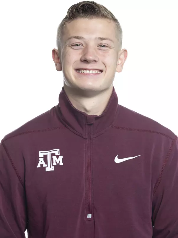 COLLEGE STATION, TX - JANUARY 20, 2020 - Logan Freeman during track and field headshot day in College Station, TX. Photo By Craig Bisacre/Texas A&M Athletics