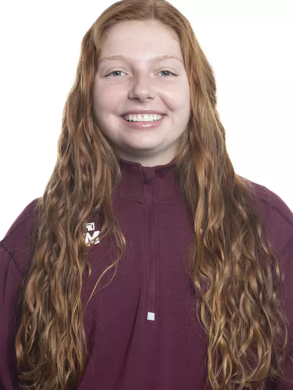 COLLEGE STATION, TX - JANUARY 20, 2020 - Madeline O'Hanlon during track and field headshot day in College Station, TX. Photo By Craig Bisacre/Texas A&M Athletics