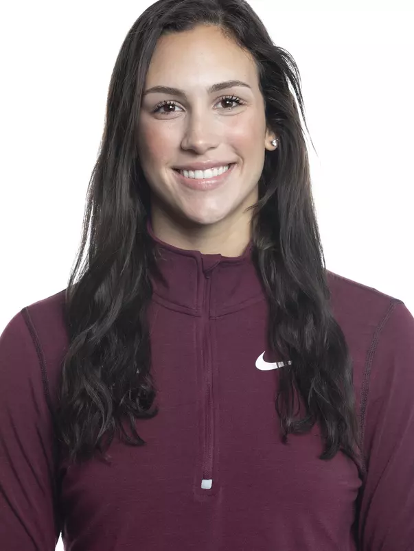 COLLEGE STATION, TX - JANUARY 20, 2020 - Madi Malouf during track and field headshot day in College Station, TX. Photo By Craig Bisacre/Texas A&M Athletics