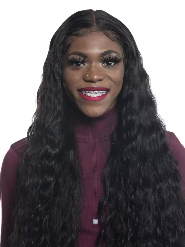 COLLEGE STATION, TX - JANUARY 20, 2020 - Rachel Hall during track and field headshot day in College Station, TX. Photo By Craig Bisacre/Texas A&M Athletics