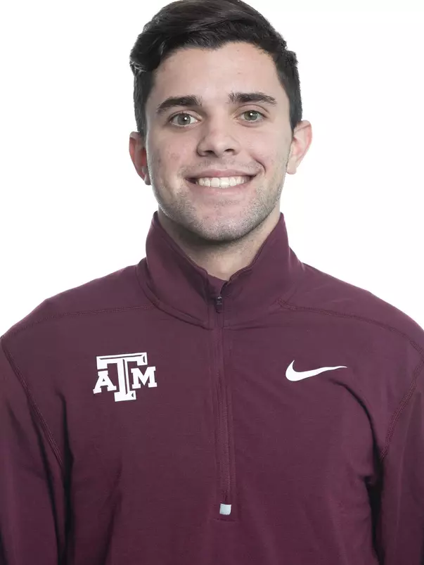 COLLEGE STATION, TX - JANUARY 20, 2020 - Sam Presnal during track and field headshot day in College Station, TX. Photo By Craig Bisacre/Texas A&M Athletics