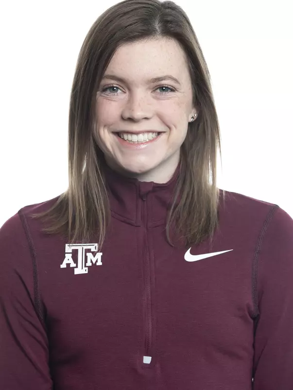 COLLEGE STATION, TX - JANUARY 20, 2020 - Sarah Pia during track and field headshot day in College Station, TX. Photo By Craig Bisacre/Texas A&M Athletics