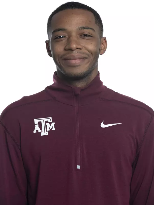 COLLEGE STATION, TX - JANUARY 20, 2020 - Tyler Guillory during track and field headshot day in College Station, TX. Photo By Craig Bisacre/Texas A&M Athletics