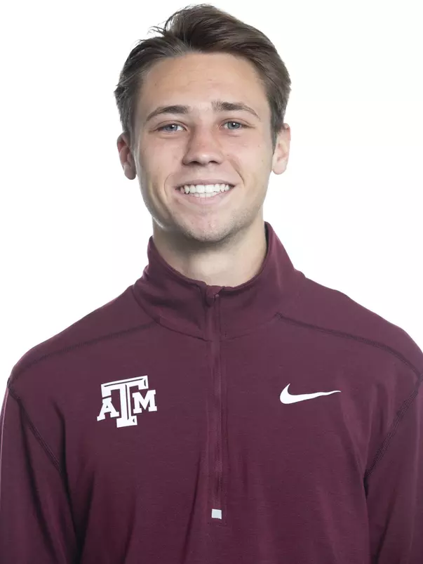 COLLEGE STATION, TX - JANUARY 20, 2020 - Tyler Hart during track and field headshot day in College Station, TX. Photo By Craig Bisacre/Texas A&M Athletics