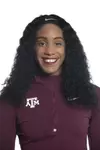 COLLEGE STATION, TX - JANUARY 20, 2020 - Tyra Gittens during track and field headshot day in College Station, TX. Photo By Craig Bisacre/Texas A&M Athletics