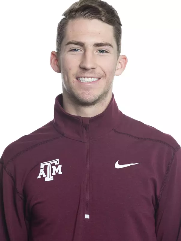 COLLEGE STATION, TX - JANUARY 20, 2020 - Wes McPhail during track and field headshot day in College Station, TX. Photo By Craig Bisacre/Texas A&M Athletics