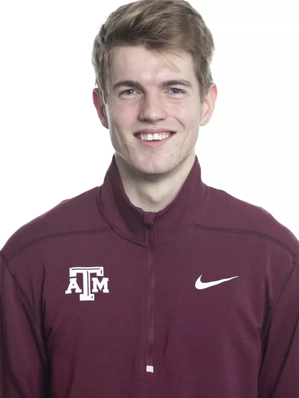 COLLEGE STATION, TX - JANUARY 20, 2020 - Zachary Davis during track and field headshot day in College Station, TX. Photo By Craig Bisacre/Texas A&M Athletics