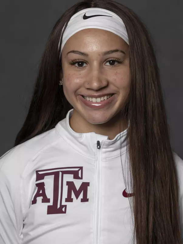 COLLEGE STATION, TX - JANUARY 13, 2021 - Adriana Shockley during track and field headshot day in College Station, TX. Photo By Craig Bisacre/Texas A&M Athletics