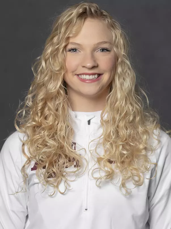 COLLEGE STATION, TX - JANUARY 12, 2021 - Allyson Andress during track and field headshot day in College Station, TX. Photo By Craig Bisacre/Texas A&M Athletics