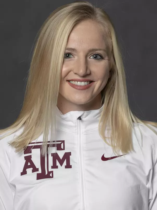 COLLEGE STATION, TX - JANUARY 13, 2021 - Annie Fuller during track and field headshot day in College Station, TX. Photo By Craig Bisacre/Texas A&M Athletics