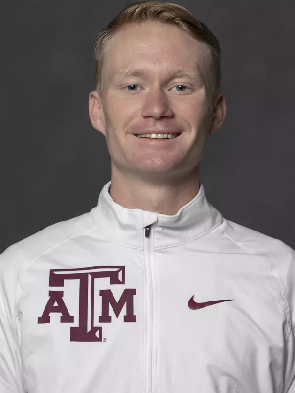 COLLEGE STATION, TX - JANUARY 13, 2021 - Brady Grant during track and field headshot day in College Station, TX. Photo By Craig Bisacre/Texas A&M Athletics
