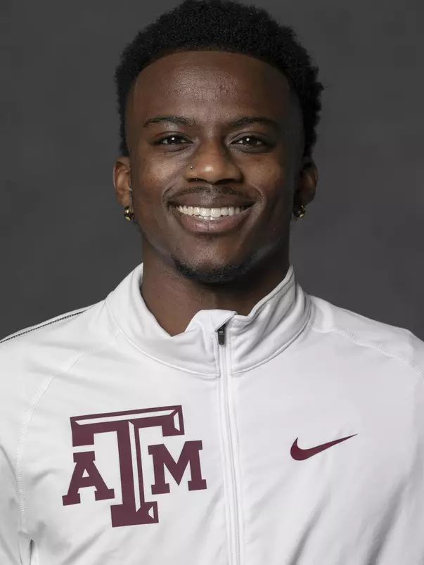 COLLEGE STATION, TX - JANUARY 13, 2021 - Brandon Miller during track and field headshot day in College Station, TX. Photo By Craig Bisacre/Texas A&M Athletics