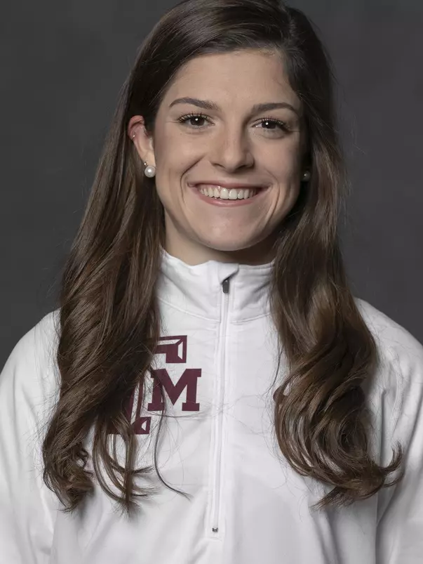 COLLEGE STATION, TX - JANUARY 13, 2021 - Brooke Barrington during track and field headshot day in College Station, TX. Photo By Craig Bisacre/Texas A&M Athletics