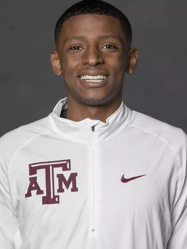 COLLEGE STATION, TX - JANUARY 12, 2021 - CJ Stevenson during track and field headshot day in College Station, TX. Photo By Craig Bisacre/Texas A&M Athletics
