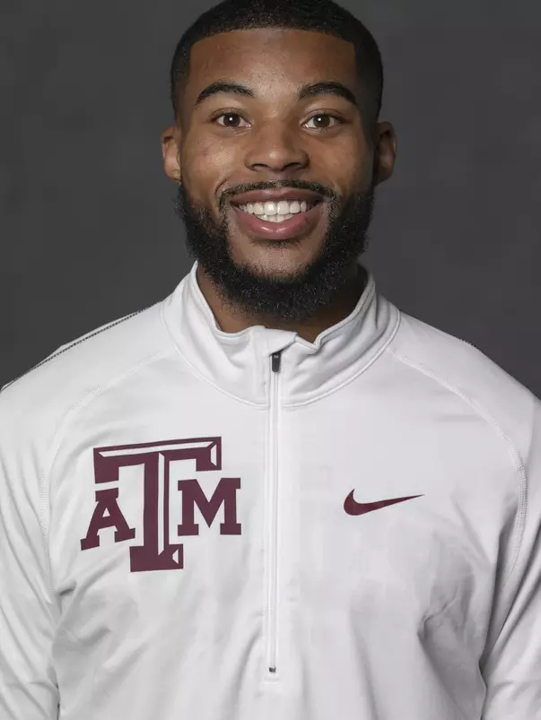 COLLEGE STATION, TX - JANUARY 13, 2021 - Carlton Orange during track and field headshot day in College Station, TX. Photo By Craig Bisacre/Texas A&M Athletics