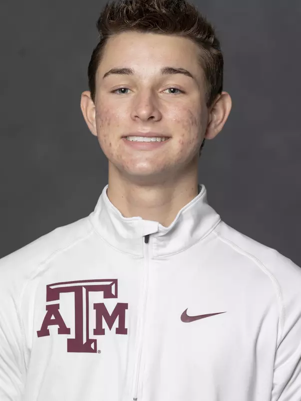 COLLEGE STATION, TX - JANUARY 12, 2021 - Carter Bajoit during track and field headshot day in College Station, TX. Photo By Craig Bisacre/Texas A&M Athletics
