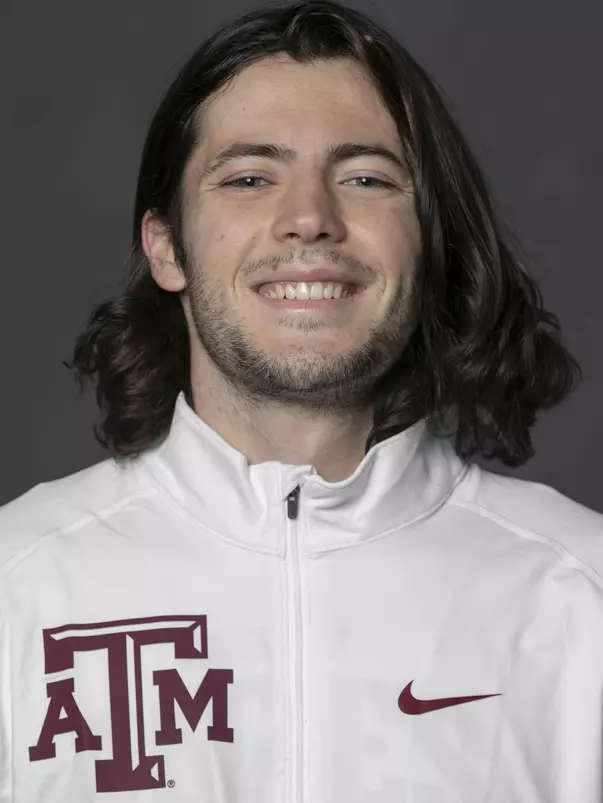 COLLEGE STATION, TX - JANUARY 13, 2021 - Connor Gregston during track and field headshot day in College Station, TX. Photo By Craig Bisacre/Texas A&M Athletics