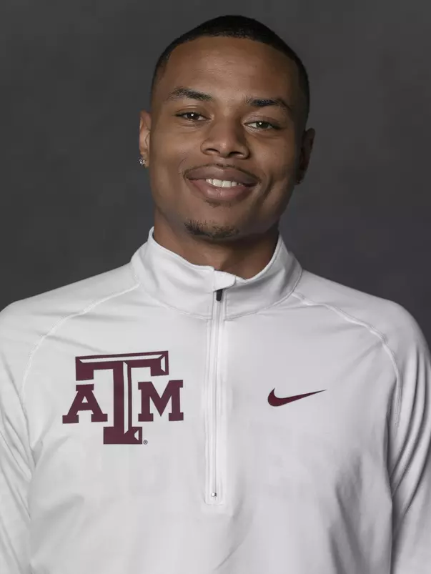 COLLEGE STATION, TX - JANUARY 13, 2021 - Devin Dixon during track and field headshot day in College Station, TX. Photo By Craig Bisacre/Texas A&M Athletics