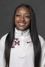 COLLEGE STATION, TX - JANUARY 12, 2021 - Jasmine Logan during track and field headshot day in College Station, TX. Photo By Craig Bisacre/Texas A&M Athletics
