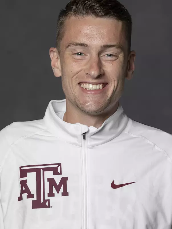 COLLEGE STATION, TX - JANUARY 13, 2021 - Jon Bishop during track and field headshot day in College Station, TX. Photo By Craig Bisacre/Texas A&M Athletics