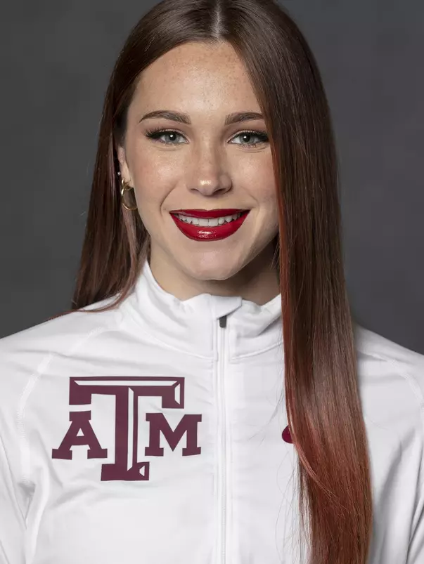 COLLEGE STATION, TX - JANUARY 12, 2021 - Kennedy Smith during track and field headshot day in College Station, TX. Photo By Craig Bisacre/Texas A&M Athletics