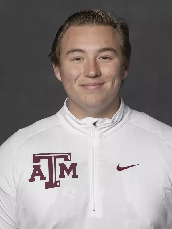 COLLEGE STATION, TX - JANUARY 13, 2021 - Joseph Hohne during track and field headshot day in College Station, TX. Photo By Craig Bisacre/Texas A&M Athletics