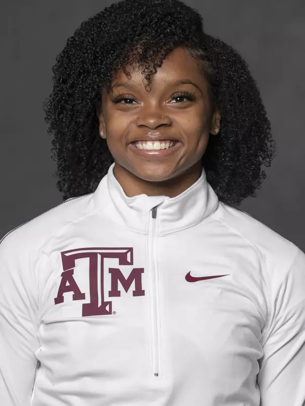 COLLEGE STATION, TX - JANUARY 12, 2021 - LaJavia Brown during track and field headshot day in College Station, TX. Photo By Craig Bisacre/Texas A&M Athletics