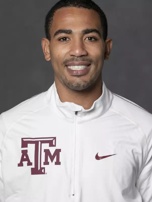 COLLEGE STATION, TX - JANUARY 12, 2021 - Lagarious McQuirter during track and field headshot day in College Station, TX. Photo By Craig Bisacre/Texas A&M Athletics