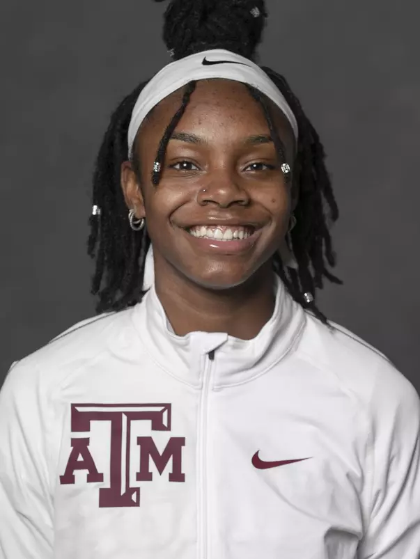 COLLEGE STATION, TX - JANUARY 12, 2021 - Laila Owens during track and field headshot day in College Station, TX. Photo By Craig Bisacre/Texas A&M Athletics