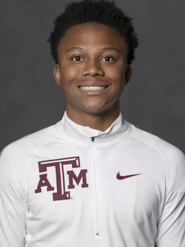 COLLEGE STATION, TX - JANUARY 12, 2021 - Lance Broome during track and field headshot day in College Station, TX. Photo By Craig Bisacre/Texas A&M Athletics